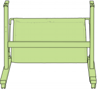 Напольная подставка c корзиной для сканера А1 (SCi серия)